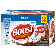 Load image into Gallery viewer, Oral Supplement Boost® Plus Rich Chocolate Flavor Ready to Use 8 oz. Bottle