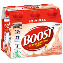 Load image into Gallery viewer, Oral Supplement Boost® Original Creamy Strawberry Flavor Ready to Use 8 oz. Bottle