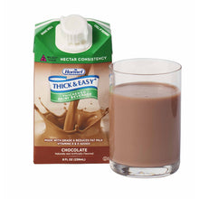 Load image into Gallery viewer, Thickened Beverage Thick & Easy® Dairy 8 oz. Carton Chocolate Flavor Ready to Use Nectar Consistency