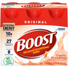 Load image into Gallery viewer, Oral Supplement Boost® Original Creamy Strawberry Flavor Ready to Use 8 oz. Bottle