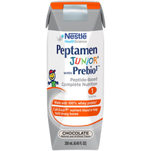 Load image into Gallery viewer, Oral Supplement / Tube Feeding Formula Peptamen Junior® with Prebio 1™ Chocolate Flavor Ready to Use 8.45 oz. Carton