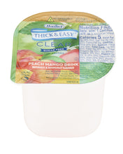 Load image into Gallery viewer, Thickened Beverage Thick & Easy® Sugar Free 4 oz. Portion Cup Peach Mango Flavor Ready to Use Honey Consistency