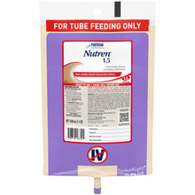 Load image into Gallery viewer, Tube Feeding Formula Nutren® 1.5 33.8 oz. Bag Ready to Hang Unflavored Adult
