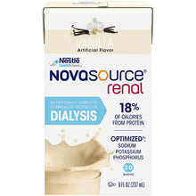 Load image into Gallery viewer,  Oral Supplement / Tube Feeding Formula Novasource® Renal Vanilla Flavor Ready to Use 8 oz. Carton 
