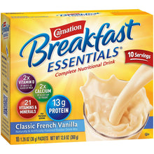 Load image into Gallery viewer, Oral Supplement Carnation® Breakfast Essentials® French Vanilla Flavor Powder 36 Gram Individual Packet