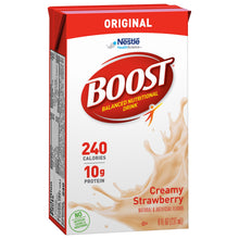 Load image into Gallery viewer, Oral Supplement Boost® Creamy Strawberry Flavor Ready to Use 8 oz. Carton