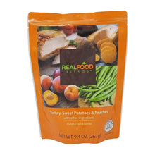 Load image into Gallery viewer, Tube Feeding Formula Real Food Blends™ 9.4 oz. Pouch Ready to Use Turkey / Sweet Potatoes / Peaches Adult / Child