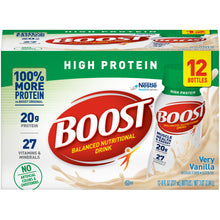 Load image into Gallery viewer, Oral Protein Supplement Boost® High Protein Very Vanilla Flavor Ready to Use 8 oz. Bottle