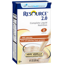 Load image into Gallery viewer,  Oral Supplement Resource® 2.0 Very Vanilla Flavor Ready to Use 8 oz. Carton