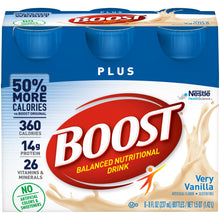 Load image into Gallery viewer, Oral Supplement Boost® Plus® Very Vanilla Flavor Ready to Use 8 oz. Bottle
