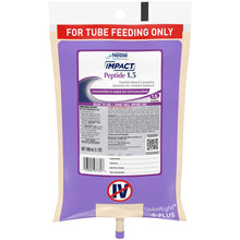 Load image into Gallery viewer, Tube Feeding Formula Impact® Peptide 1.5 33.8 oz. Bag Ready to Hang Unflavored Adult