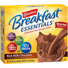 Load image into Gallery viewer, Oral Supplement Carnation® Breakfast Essentials® Rich Milk Chocolate Flavor Powder 36 Gram Individual Packet