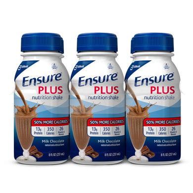  Oral Supplement Ensure® Plus Milk Chocolate Flavor Ready to Use 8 oz. Bottle 