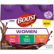 Load image into Gallery viewer, Oral Supplement Boost® Women Rich Chocolate Flavor Ready to Use 8 oz. Bottle