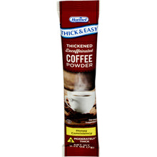Load image into Gallery viewer, Thickened Decaffeinated Beverage Thick & Easy® 7 Gram Individual Packet Coffee Flavor Ready to Mix Honey Consistency