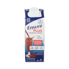 Load image into Gallery viewer,  Oral Supplement Ensure® Plus Chocolate Flavor Ready to Use 8 oz. Carton 
