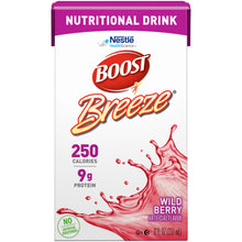 Load image into Gallery viewer, Oral Supplement Boost® Breeze® Wild Berry Flavor Ready to Use 8 oz. Carton