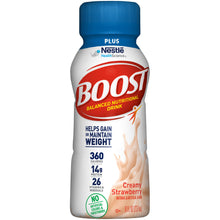 Load image into Gallery viewer, Oral Supplement Boost® Plus® Creamy Strawberry Flavor Ready to Use 8 oz. Bottle