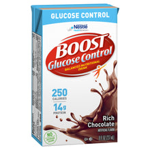 Load image into Gallery viewer, Oral Supplement Boost® Glucose Control® Rich Chocolate Flavor Ready to Use 8 oz. Carton