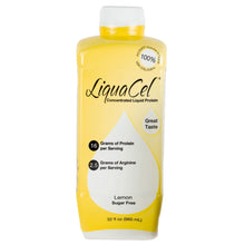 Load image into Gallery viewer, Oral Protein Supplement LiquaCel™ Lemonade Flavor Ready to Use 32 oz. Bottle