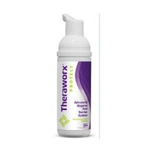  Rinse-Free Cleanser Theraworx® Protect Advanced Hygiene and Barrier System Foaming 1.7 oz. Pump Bottle Unscented 