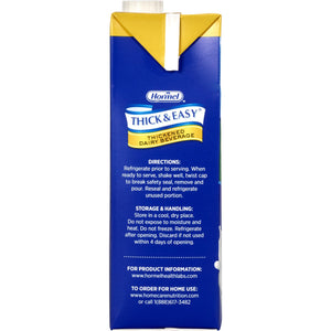 Thickened Beverage Thick & Easy® Dairy 32 oz. Carton Milk Flavor Ready to Use Honey Consistency