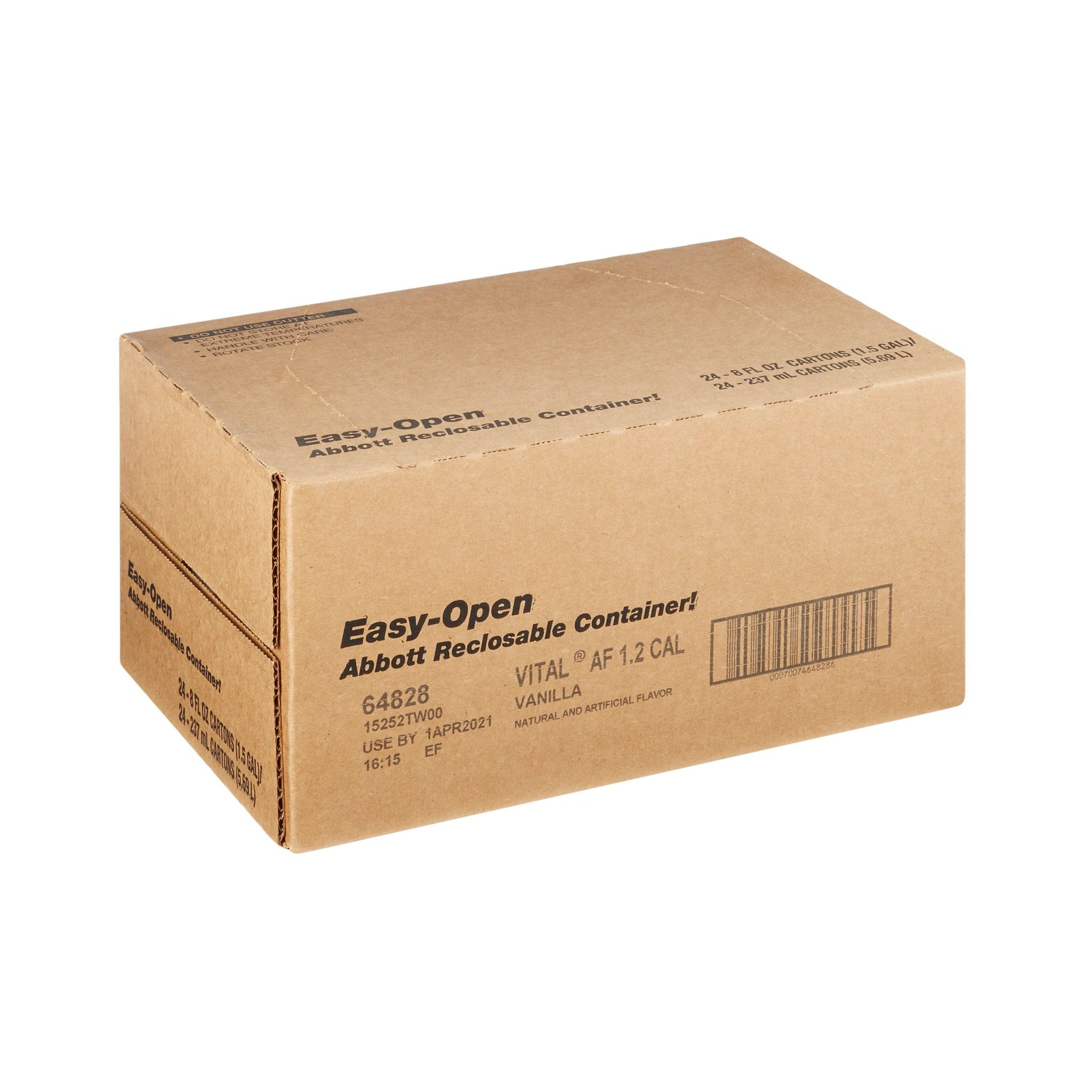 Oral Supplement Vital AF 1.2 Cal™ Vanilla Flavor Ready to Use 8 oz. Carton