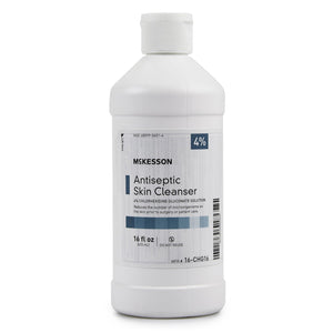  Antiseptic Skin Cleanser McKesson 16 oz. Flip-Top Bottle 4% Strength CHG (Chlorhexidine Gluconate) / Isopropyl Alcohol 