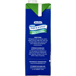 Thickened Beverage Thick & Easy® Dairy 32 oz. Carton Milk Flavor Ready to Use Nectar Consistency