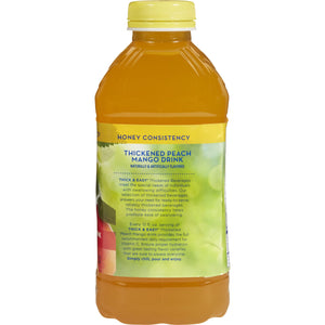 Thickened Beverage Thick & Easy® Sugar Free 46 oz. Bottle Peach Mango Flavor Ready to Use Honey Consistency
