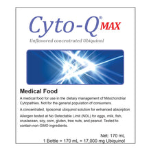 Load image into Gallery viewer, Oral Supplement Cyto-Q™MAX Unflavored Ready to Use 5.7 oz. Bottle
