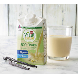 Oral Supplement Vital Cuisine® 500 Shake Vanilla Flavor Ready to Use 8.45 oz. Carton