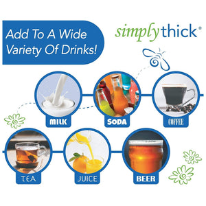 Food and Beverage Thickener SimplyThick® Easy Mix 96 Gram Individual Packet Unflavored Gel Honey Consistency