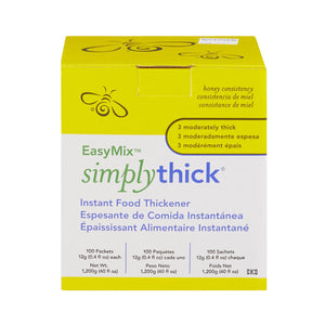 Food and Beverage Thickener SimplyThick® Easy Mix 12 Gram Individual Packet Unflavored Gel Honey Consistency