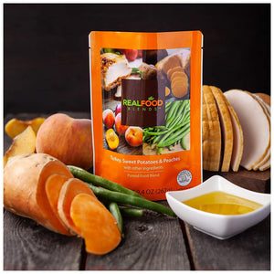 Tube Feeding Formula Real Food Blends™ 9.4 oz. Pouch Ready to Use Turkey / Sweet Potatoes / Peaches Adult / Child