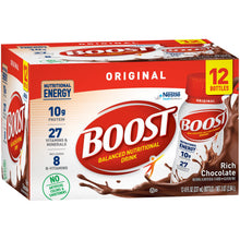 Load image into Gallery viewer, Oral Supplement Boost® Original Rich Chocolate Flavor Ready to Use 8 oz. Bottle
