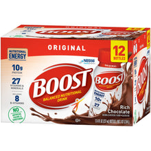 Load image into Gallery viewer, Oral Supplement Boost® Original Rich Chocolate Flavor Ready to Use 8 oz. Bottle
