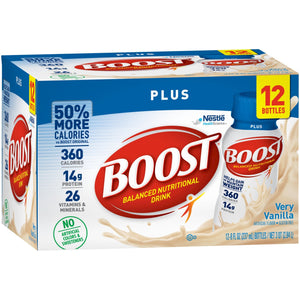 Oral Supplement Boost® Plus® Very Vanilla Flavor Ready to Use 8 oz. Bottle