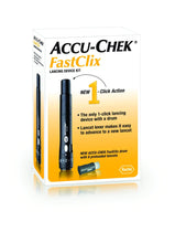Load image into Gallery viewer, Lancing Device Kit Accu-Chek® FastClix Lancet Needle Multiple Depth Settings Track System
