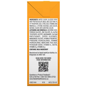 Oral Supplement Boost® Breeze® Orange Flavor Ready to Use 8 oz. Carton