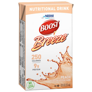 Oral Supplement Boost® Breeze® Peach Flavor Ready to Use 8 oz. Carton