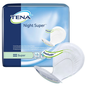 Incontinence LIner TENA® Night Super™ 27 Inch Length Heavy Absorbency Dry-Fast Core™ One Size Fits Most Adult Unisex Disposable 