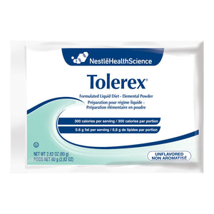 Elemental Oral Supplement / Tube Feeding Formula Tolerex® Unflavored 2.82 oz. Individual Packet Powder