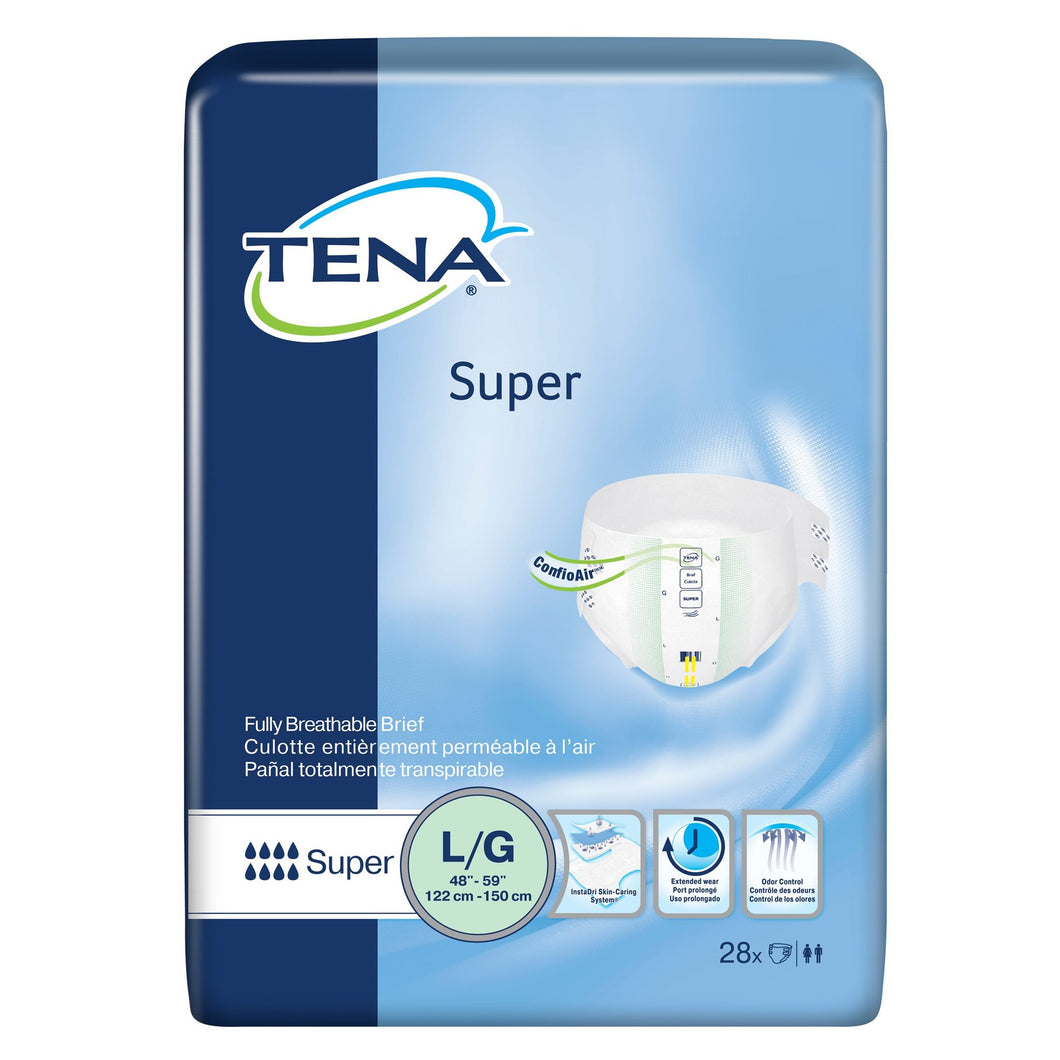  Unisex Adult Incontinence Brief TENA® Super Large Disposable Heavy Absorbency 