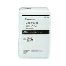 Load image into Gallery viewer,  Underpad Wings™ Plus 30 X 30 Inch Disposable Fluff / Polymer Heavy Absorbency 
