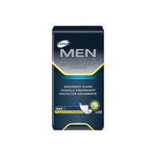 Load image into Gallery viewer,  Bladder Control Pad TENA® Men™ Moderate Guard Moderate Absorbency Dry-Fast Core™ One Size Fits Most Adult Male Disposable 
