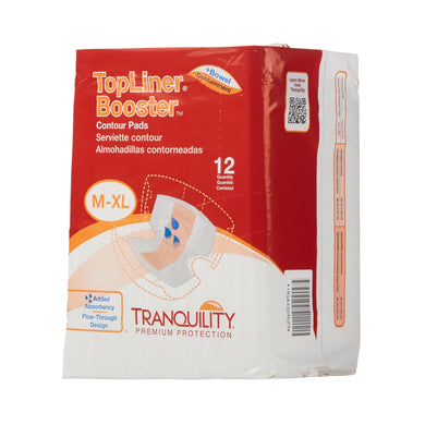  Incontinence Booster Pad Tranquility® Top Liner® Booster 13-1/2 X 21-1/2 Inch Heavy Absorbency Polymer Core One Size Fits Most Adult Unisex Disposable 