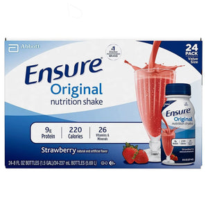Oral Supplement Ensure® Original Strawberry Flavor Ready to Use 8 oz. Bottle
