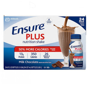 Oral Supplement Ensure® Plus Chocolate Flavor Ready to Use 8 oz. Bottle