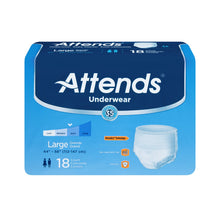 Load image into Gallery viewer,  Unisex Adult Absorbent Underwear Attends® Pull On with Tear Away Seams Large Disposable Moderate Absorbency 
